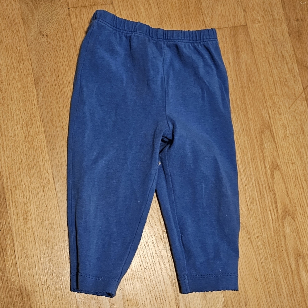 (3 for$20) Blue infant pants, 3-6M, legging style, scalloped edge on cuff